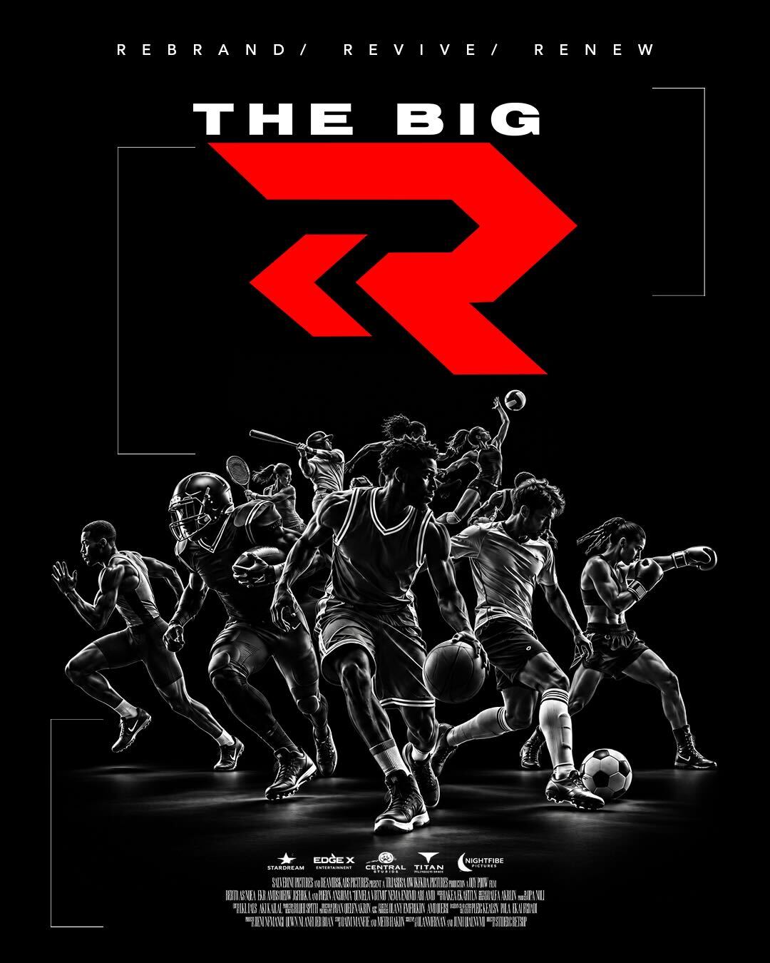 The Big R key art — Rebrand / Revive / Renew poster with the red Big R mark